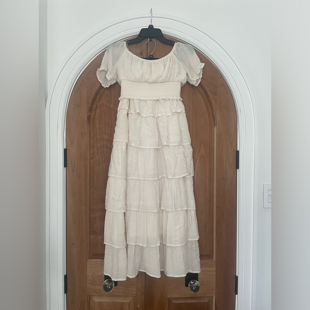 ALTAR’D STATE- Set: Tiered Maxi Skirt & Crop Top Size Small- Like New